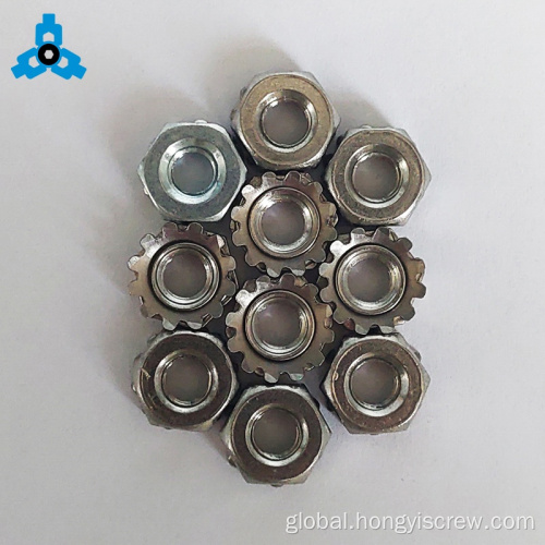 Carbon Steel Flat Head Rivet Nut Stainless Steel Metric Keps K Lock Nuts M8 Supplier